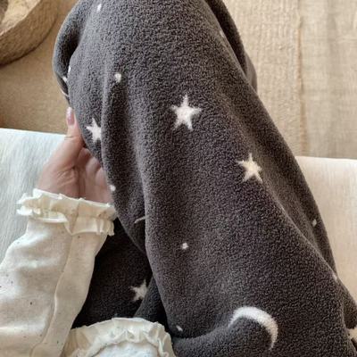 新品！秋冬季雪粒绒加厚长裤束口宽松可爱少女家居裤可外穿