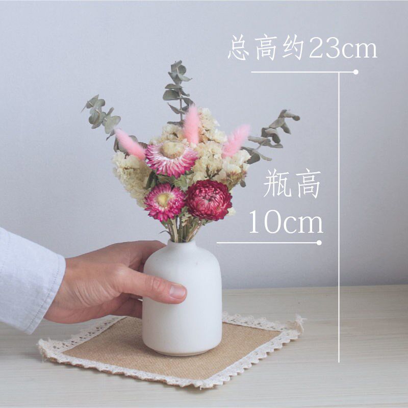 速发小花新混搭干束花花真清干真花桌面摆设尤加利雏菊包邮