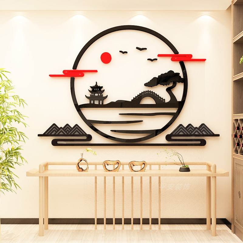 速发饭店画式装饰墙贴纸墙中面古风饭厅面馆火锅店墙壁创意布置立