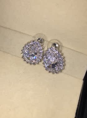 大水滴 小水滴 耳环锆石 女 特价款