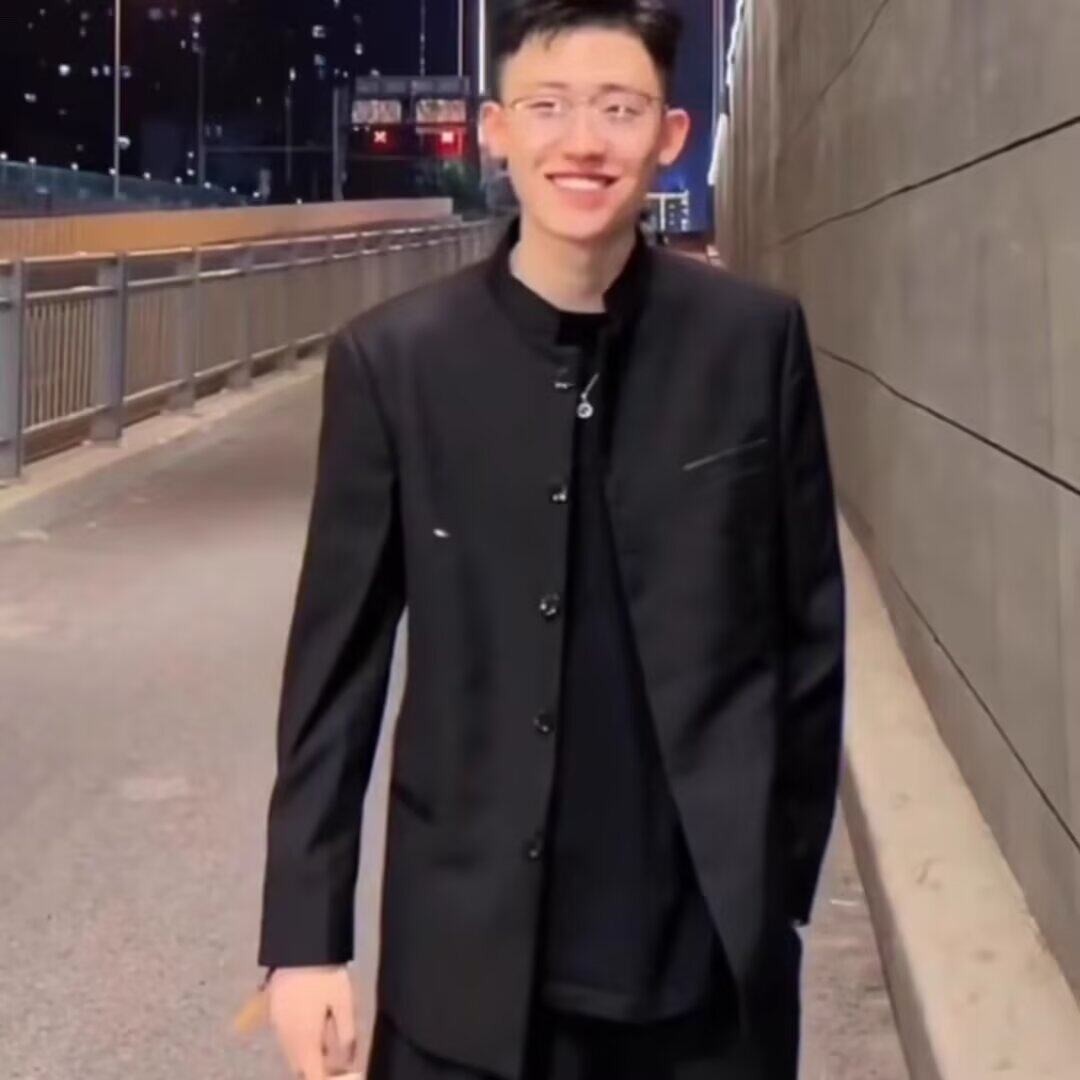 秋季新款立领中山装外套男青年韩版休闲西装帅气中国风西服外套潮