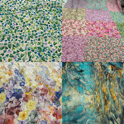 蚕之语桑蚕丝服装零布料花色面料