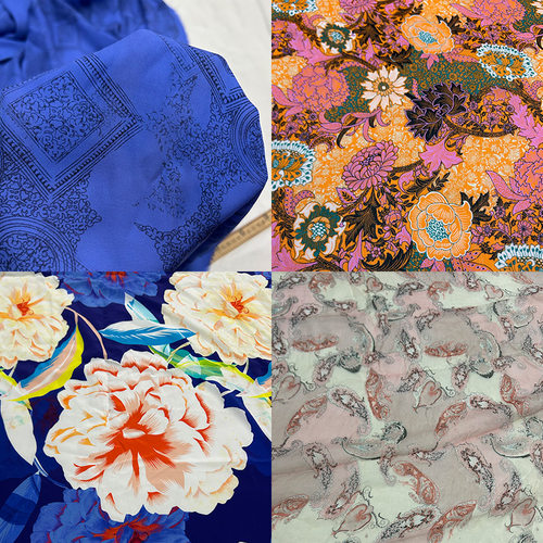 蚕之语桑蚕丝服装零布料花色面料