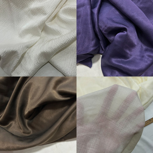 桑蚕丝各类真丝混纺服装床品零料