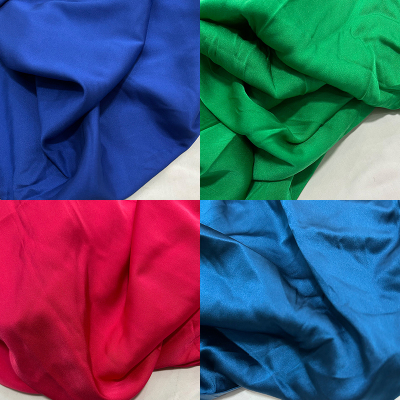 桑蚕丝真丝双绉素绉缎服装零布料
