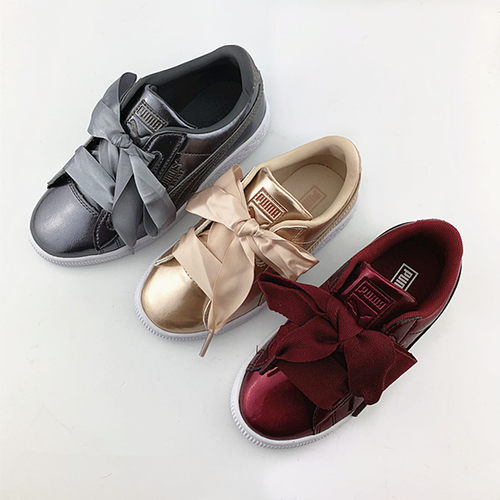 女童运动鞋Puma/彪马轻便蝴蝶结
