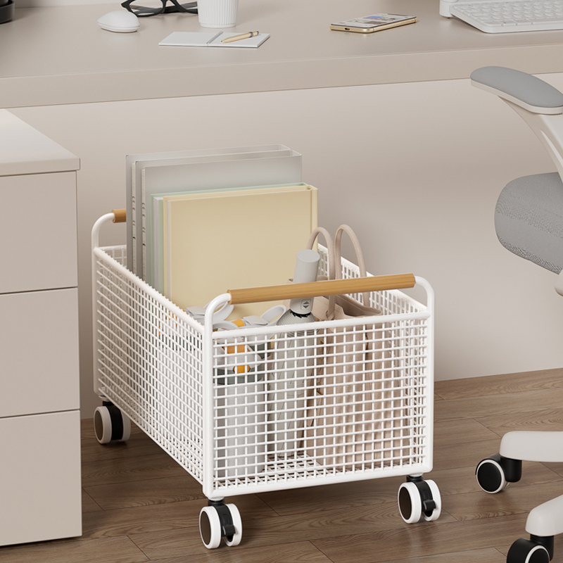 办公室桌下收纳置物架带轮小推车