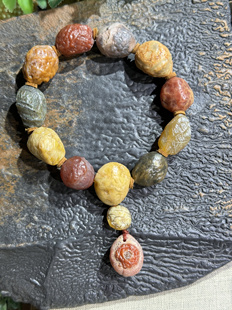 阿拉善筋脉玛瑙手串 多宝筋脉玛瑙 血脉玛瑙手串