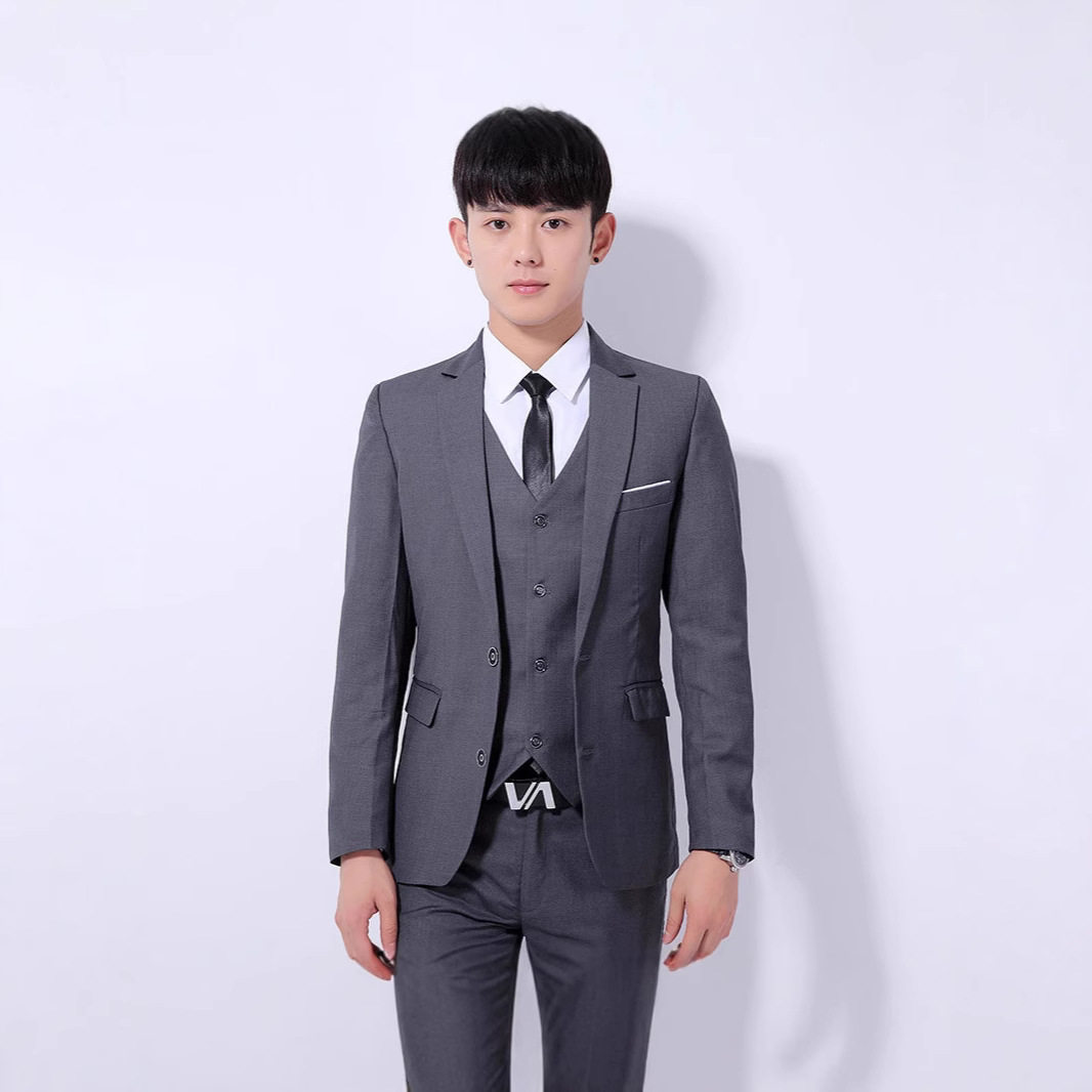 男士西服套装西装三件套韩版正装西服套装