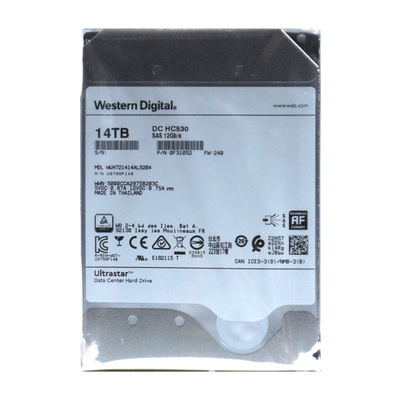 WD/西部数据 WUH721414AL5204 14T HC530企业级硬盘SAS氦气 3.5寸