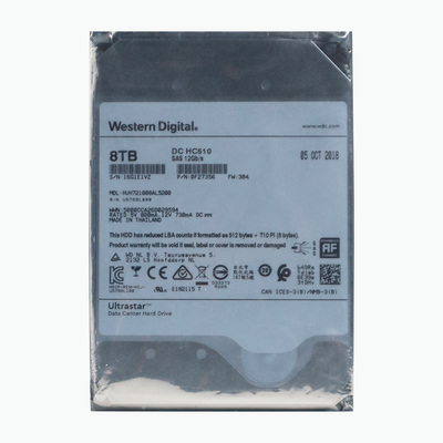 WD/西部数据8TB7.2KSAS服务器