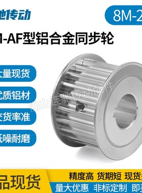 两面平8M24齿T通孔同步皮带轮 AF型 槽宽22/27/32/42内孔12-40mm