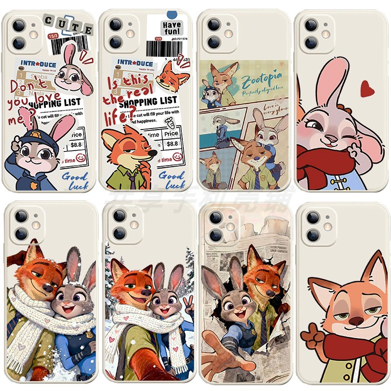朱迪尼克手机壳适用苹果17/16/15疯狂动物城14plus动漫13情侣iphone12promax硅胶11一加15/Ace6