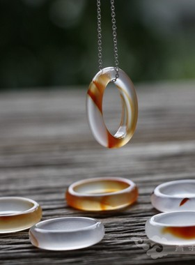 青禾淑坊天然玛瑙戒指中国风