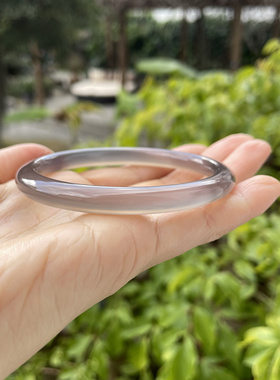 『 青禾淑坊 』天然玛瑙手镯 国风古典玉石镯 56MM