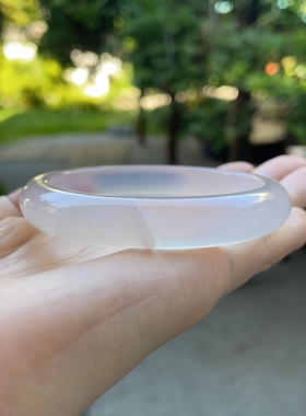 『青禾淑坊』天然玛瑙手镯 {揽流光} 国风古典玉石镯 复古 58MM