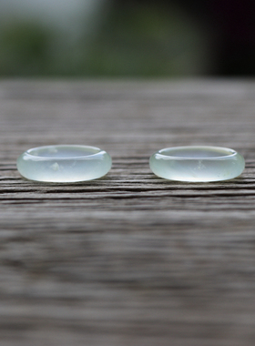 『青禾淑坊』天然岫玉戒指 {指尖风} 国风古典指环复古款可做吊坠