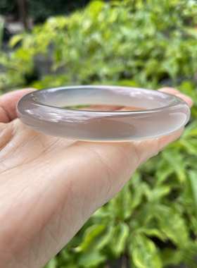 『青禾淑坊』天然玛瑙手镯 {天与多情丝一把} 国风古典圆镯 54MM