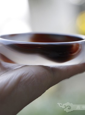 青禾淑坊天然玛瑙手镯红与黑中国