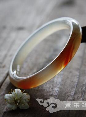 天然玛瑙手镯古典玉石镯