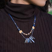 三坛星石 决策力原创小众设计师复古项链毛衣链 清晰 晨光 希望