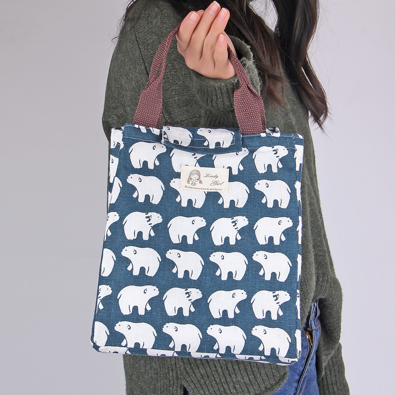 日本小清新防水便當包手提可愛帆布加厚飯盒袋大號鋁箔帶飯保溫袋在類目 收納整理, 家庭收納用具, 收納袋, 飯盒袋中 - 來自Buy2taobao.com提供專業的淘寶代購服務