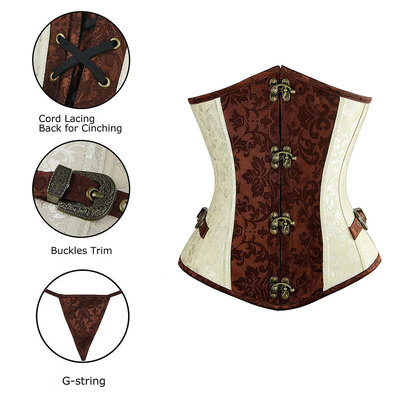 束身衣朋克复古风腰封钢骨胸衣
