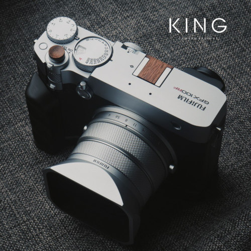 【King原创】富士中画幅复古木制热靴盖套 GFX100RFGFX50全系适配
