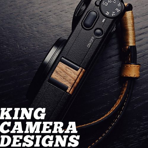 【King原创】理光GR3热靴盖 gr3x木质热靴盖沉贵宝核桃木GRIIIX