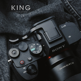 A7V专用热靴指无遮挡按键机身同款 索尼A7M5指柄 蒙皮 握持提升