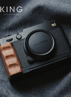 【全绒布底面】富士X-E5相机原木手柄铝合金底座阿卡快装手感xe5