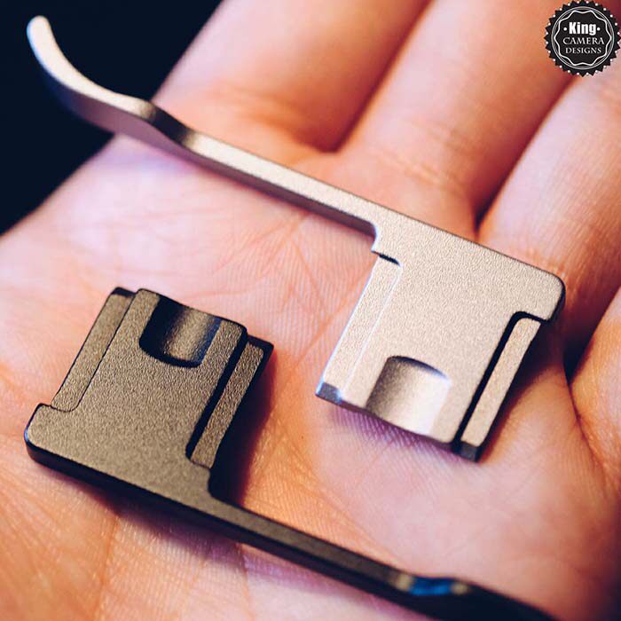 【king】原创富士x70指柄 x70专用定制指柄黑色银色