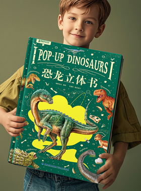 恐龙3d立体书男孩生日新年礼物玩具 3-6-8-12岁少年儿童恐龙世界科普百科全书绘本 揭秘动物海洋太空昆虫记少儿一年级小学生课外书