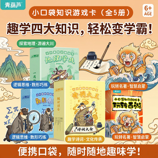 青葫芦小口袋知识游戏卡随玩随学趣味游戏卡