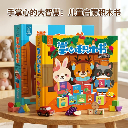 2套18册掌心积木情景认知宝宝