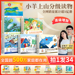 小羊上山儿童分级读物1 6级全套儿童识字书籍3到6岁幼儿园阅读绘本幼小衔接3 正版 6认字启蒙教材早教识字卡 官方旗舰店