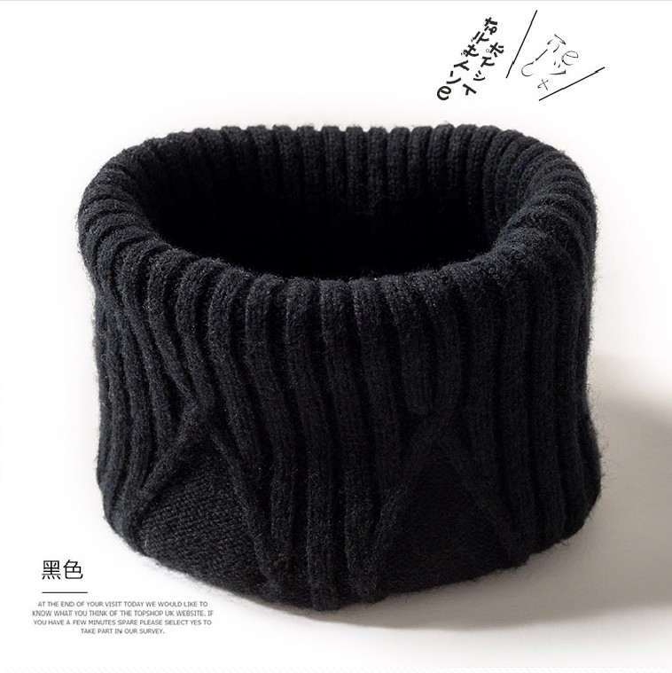 围巾防寒羊毛线护颈围巾加厚冬季