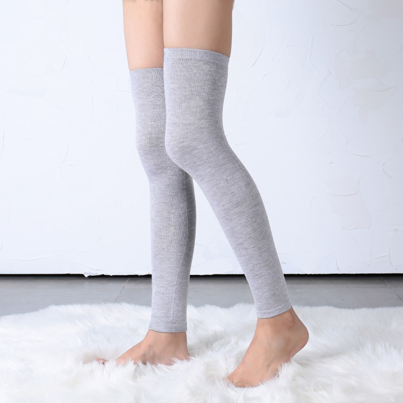 纯棉纯棉护膝女过膝袜套加保暖女