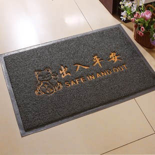 2025新款灰色门口地垫耐脏易清洗入户门垫出入平安除尘防滑进门垫