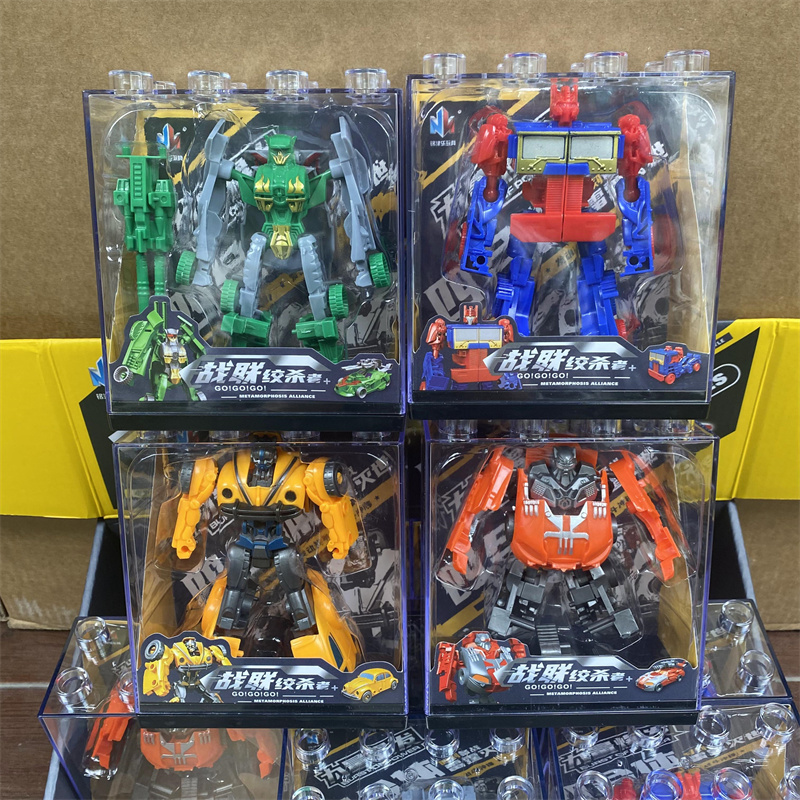 儿童玩具新款战联绞杀者合体变形儿童机器人大力金刚组合模型超市