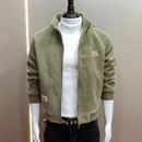 帅气立领男士 百搭修身 夹克潮流外套外衣 休闲刺绣时尚 2025新款