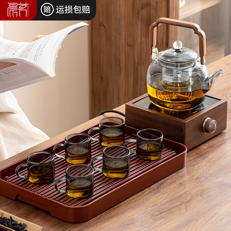 功夫茶具套装家用高档2026新款玻璃耐热煮茶壶烧水泡茶壶茶杯整套