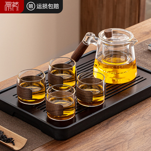 2024新款 玻璃茶具套装 轻奢高档泡茶壶茶盘家用高颜值喝茶功夫茶杯