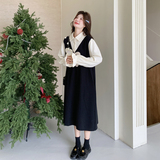 【新款】假两件衬衫连衣裙2601-P145-K238，女装连衣裙，柏妮丝绮