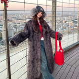 【现货】加厚长款环保皮草外套2459-P285-428，女装派克服，柏妮丝绮