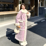 【新款】加厚长款皮毛一体外套2588-P285-K428，女装派克服，柏妮丝绮