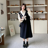 【新款】假两件衬衫连衣裙2601-P145-K238，女装连衣裙，柏妮丝绮