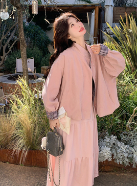 【现货】两面穿外套+半身裙两件套 2606-P195-K318