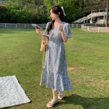 碎花鱼尾连衣裙2C060-2343-P95-K148，女装连衣裙，柏妮丝绮