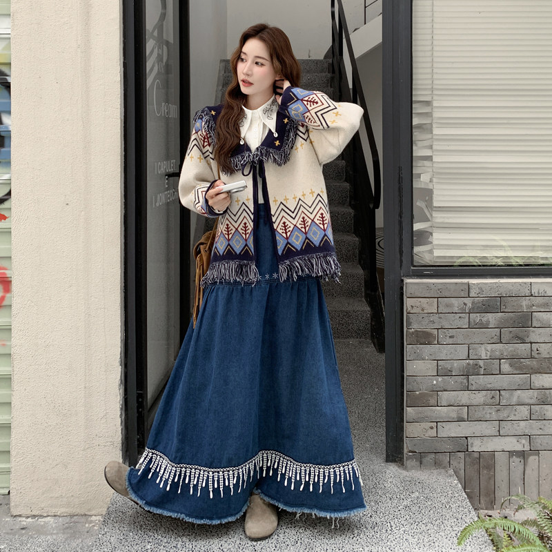 【现货】针织外套牛仔裙2547-套装P205-K298衬衫P105-K158,女装连衣裙,柏妮丝绮